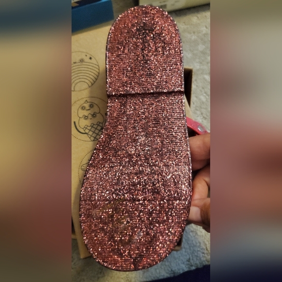 Mini Melissa - Red Glitter Sandals - Picture 2 of 3